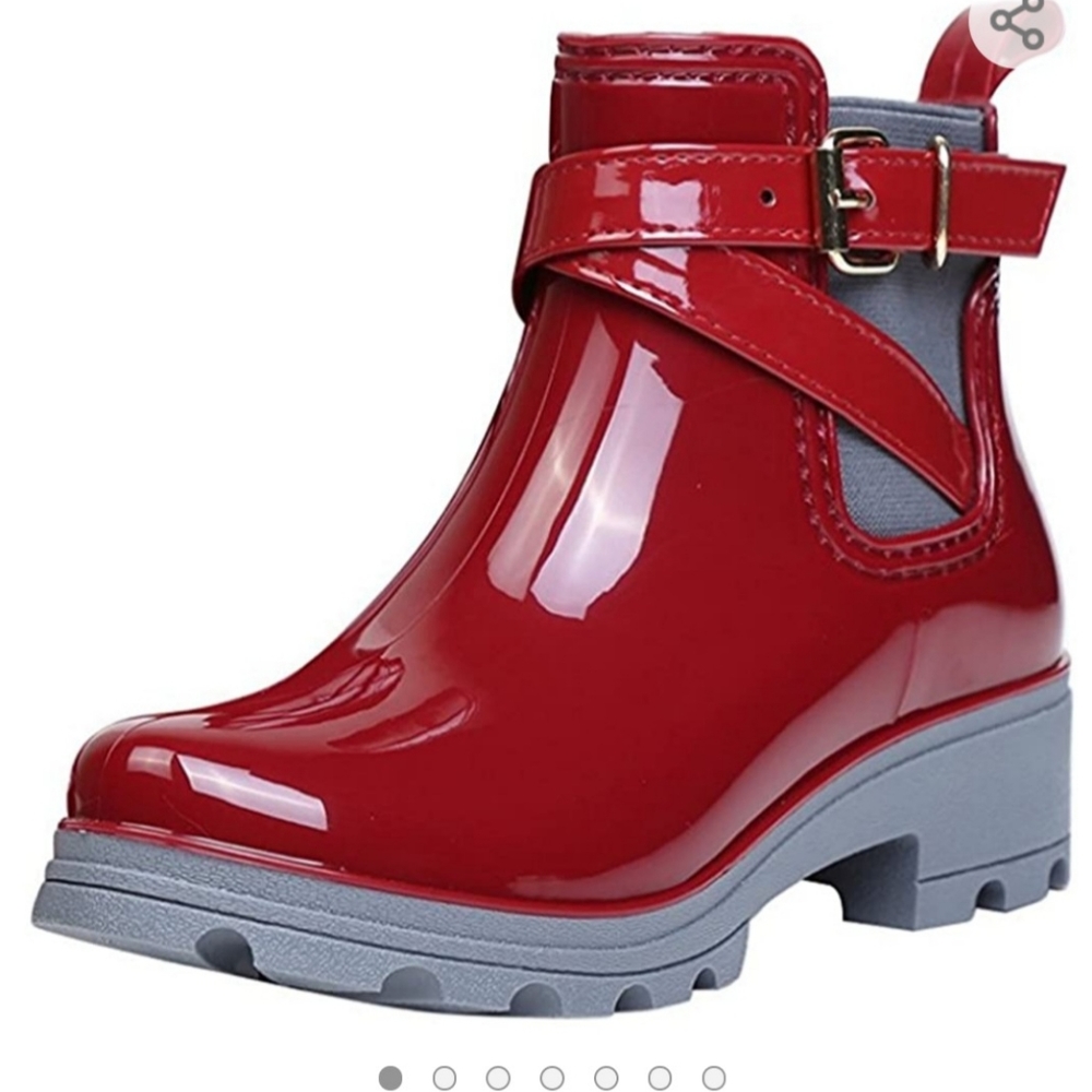 Womens slip on Chelsea rain boots